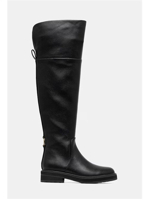 STIVALI ALTI CON LOGO TWIN SET | 252TGT12400006 NERO